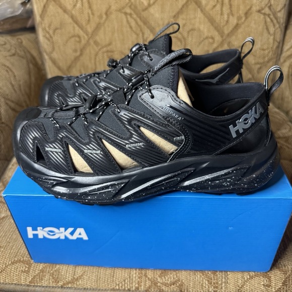 Hoka Hopara Black Castle Rock1123112-BCSTL Men's Size 9 New